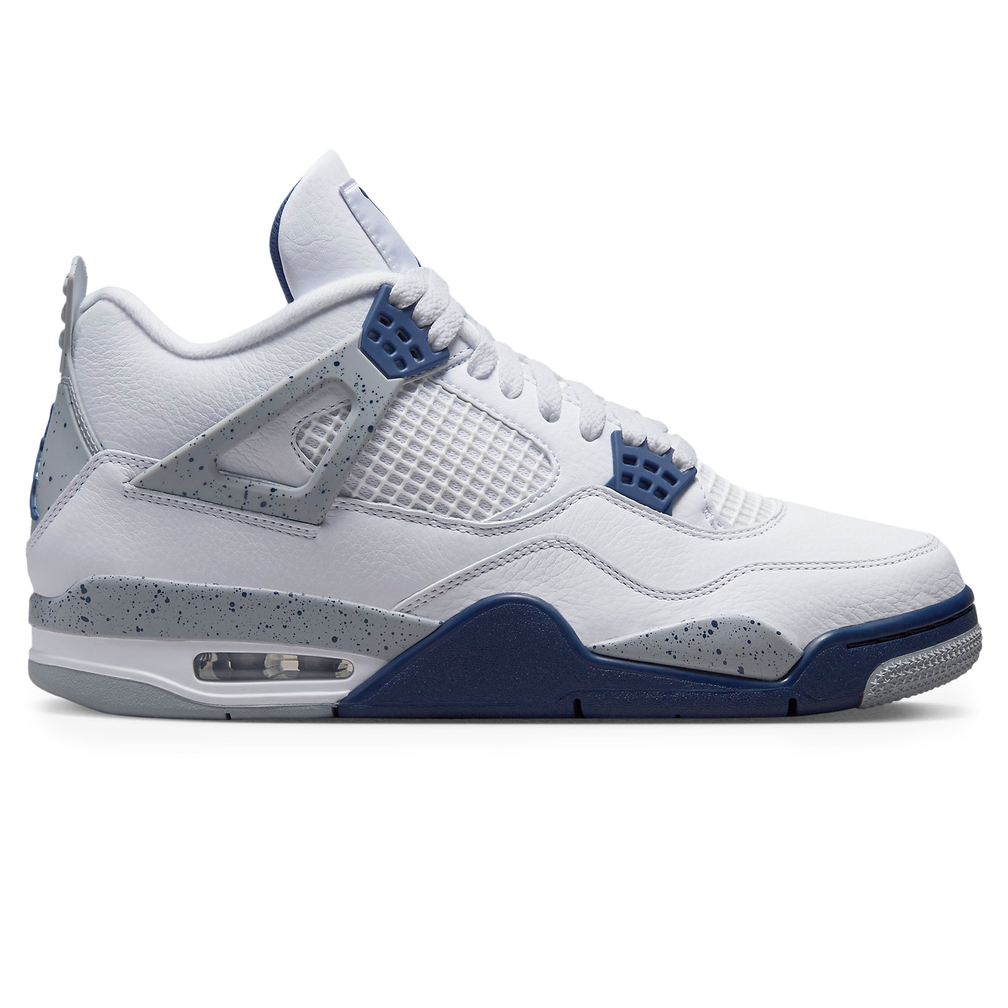 Side view of Air Jordan 4 Retro Midnight Navy DH6927-140